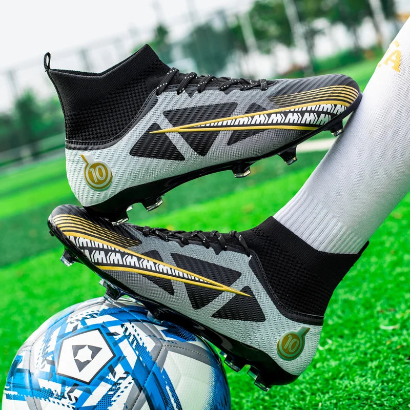 Chaussures de football cloutées pour hommes et femmes, chaussures de football, chaussures d'entraînement de football en plein air, offre spéciale