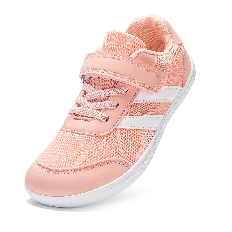 Chaussures minimalistes pieds nus pour enfants (petits/grands), baskets larges à talon plat pour garçons/filles, chaussures de marche et de skate