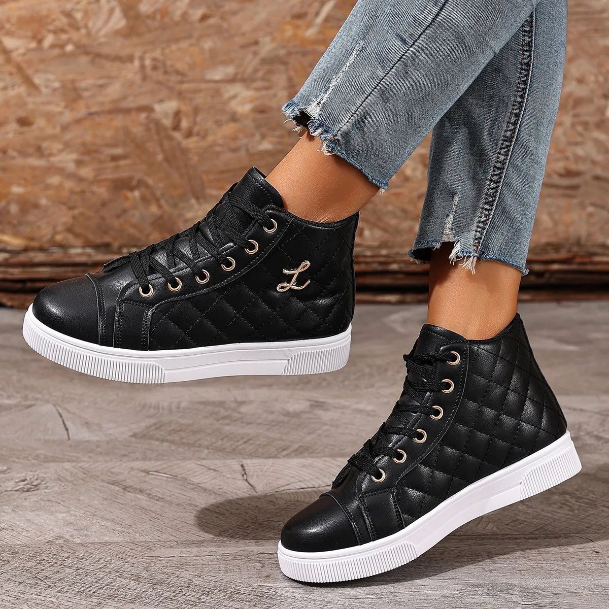 Chaussures confortables à la mode pour femmes, chaussures de sport et de loisirs élégantes à tête ronde, couleur unie, nouvelle collection printemps et automne