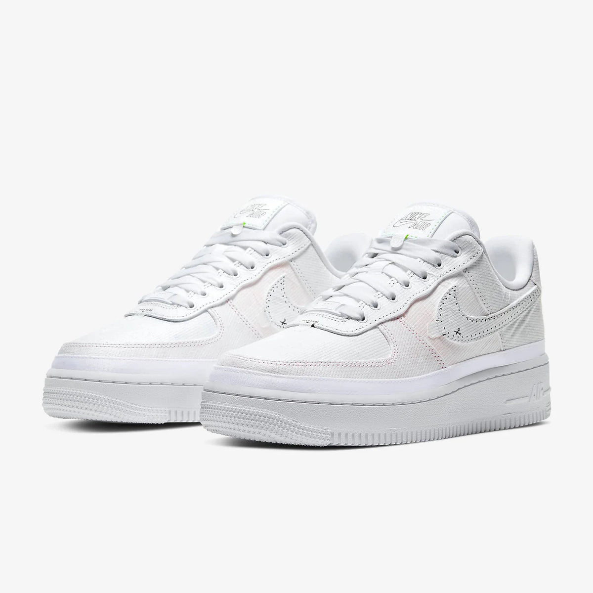 Nike véritable AIR FORCE 1 chaussure de sport et de loisirs classique rembourrée pour femme CJ1650-100