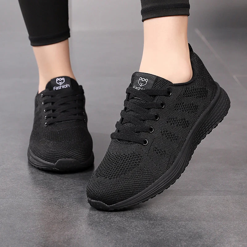 Femmes chaussures de Sport mode plate-forme baskets dames printemps été chaussures plates chaussures de course pour femmes chaussures décontractées maille Jogging Tennis
