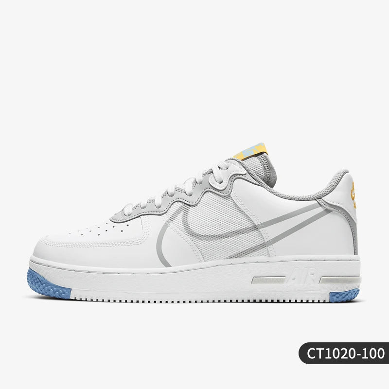Nike Authentique AIR FORCE 1 REACT Baskets décontractées unisexes CT1020-100