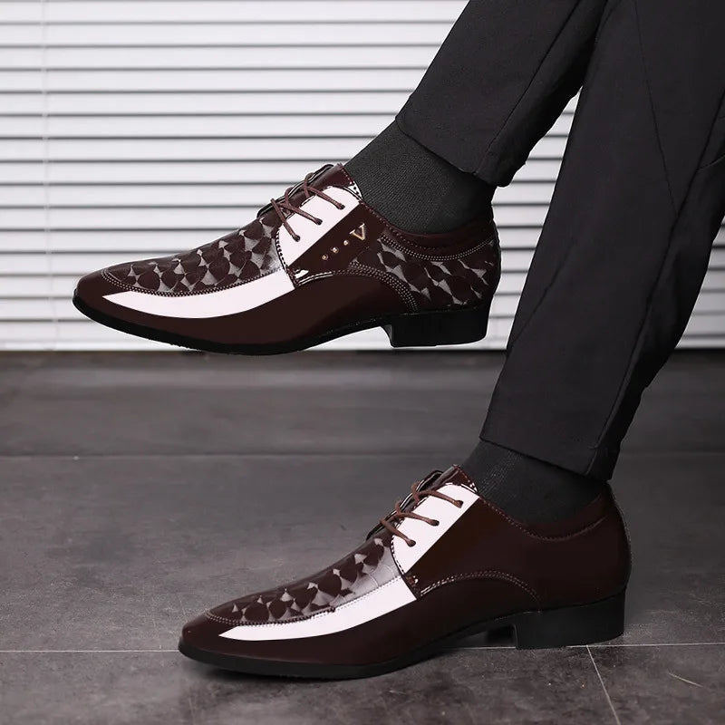 Chaussures en cuir de créateur pour hommes, chaussures provoqué d'affaires, chaussures de mariage polyvalentes, mocassins classiques pour hommes