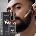YURHERSU30ml nouvelle huile de croissance des poils du visage et de la barbe convient aux hommes d'huile de barbe épaisse, douce, lisse et nutritive