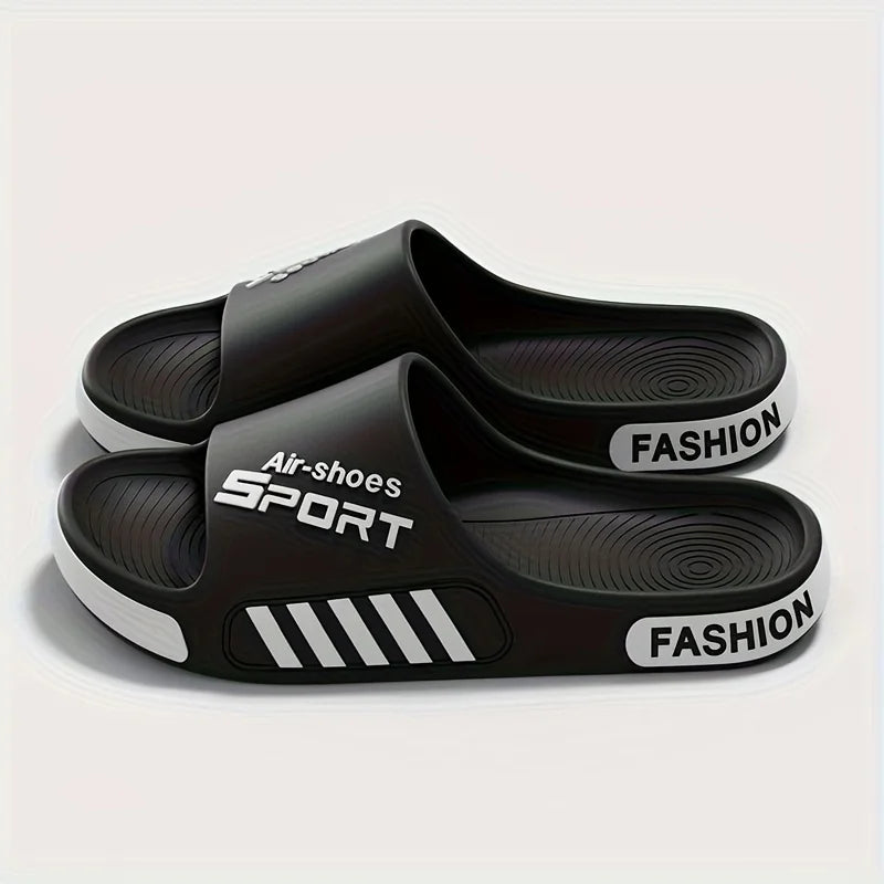 Pantoufles d'extérieur de Style Sport pour hommes, antidérapantes, légères, pour la maison et la plage, chaussures confortables pour usage extérieur