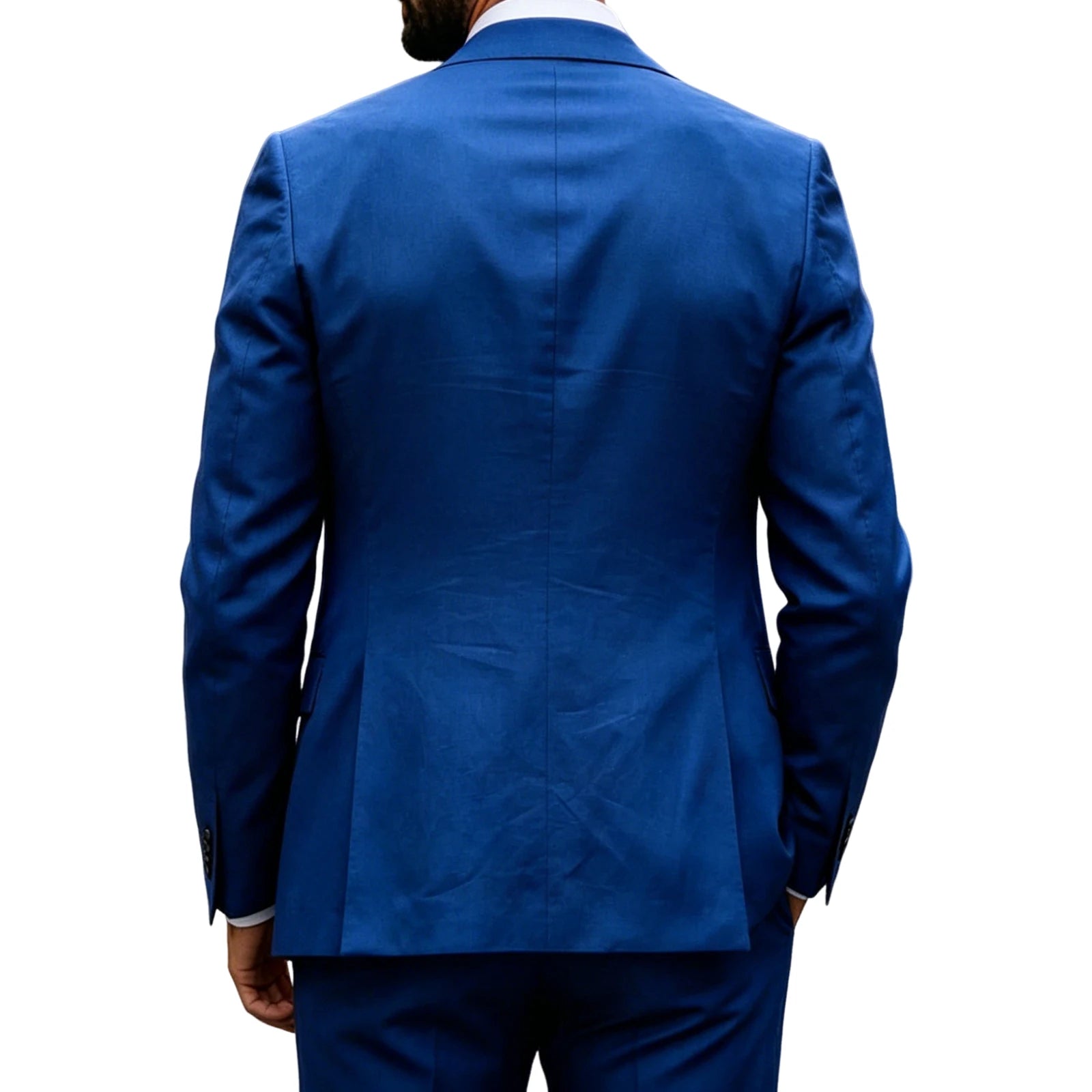 Ensemble de costume en lin 2 pièces pour homme – Coupe ajustée décontractée légère pour l'été – Blazer et pantalon pour la plage, mariage, bal de promo, soirée