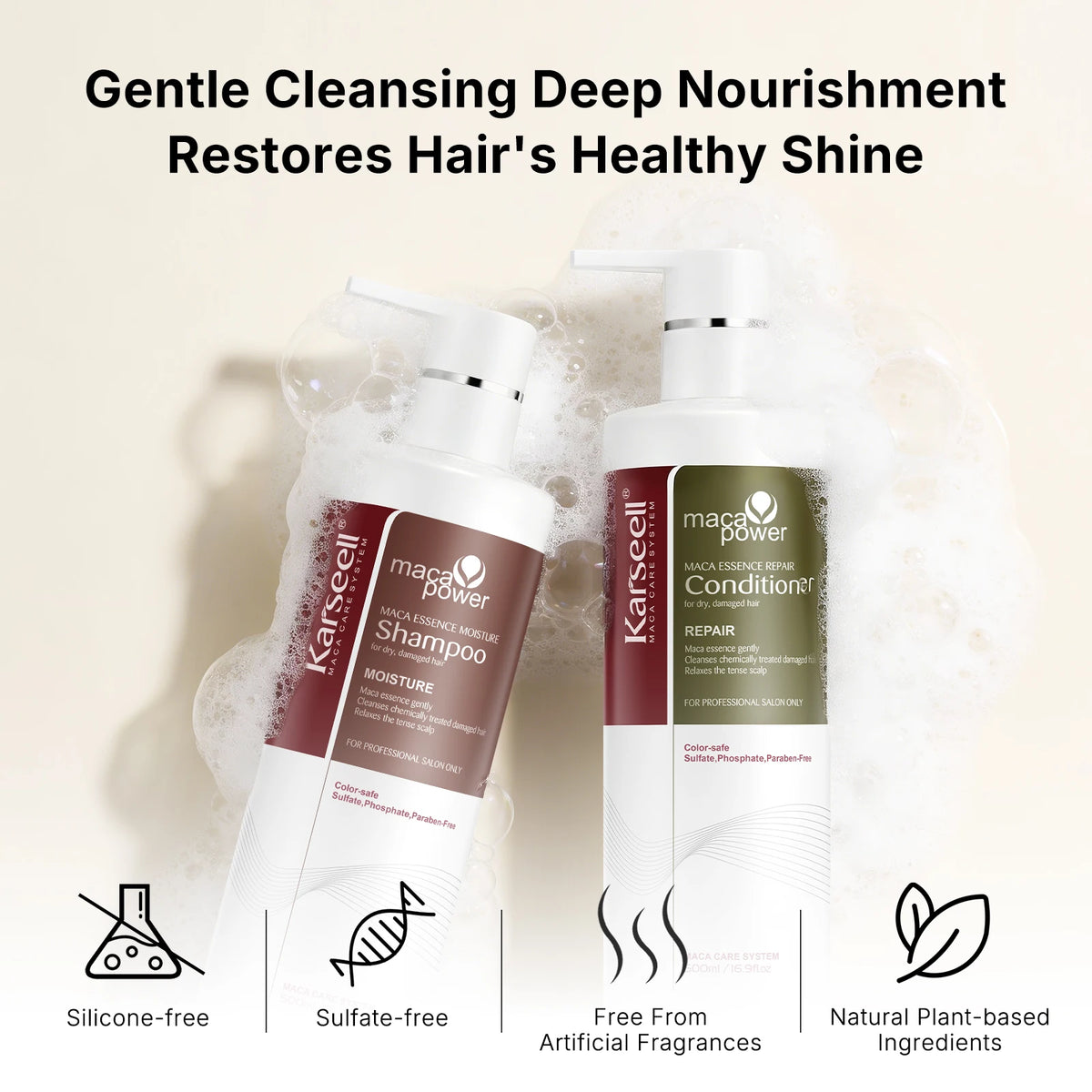 Traitement capillaire au collagène Karseell, réparation et soin, shampooing et après-shampooing pour cheveux secs et abîmés, tous types de cheveux, soin capillaire, cadeau