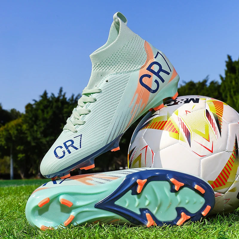 Nouvelles chaussures de football pour hommes, vente chaude, chaussures de futsal professionnelles de haute qualité, chaussures de football à crampons pour femmes, unisexe, ultra-légères, baskets TF/FG