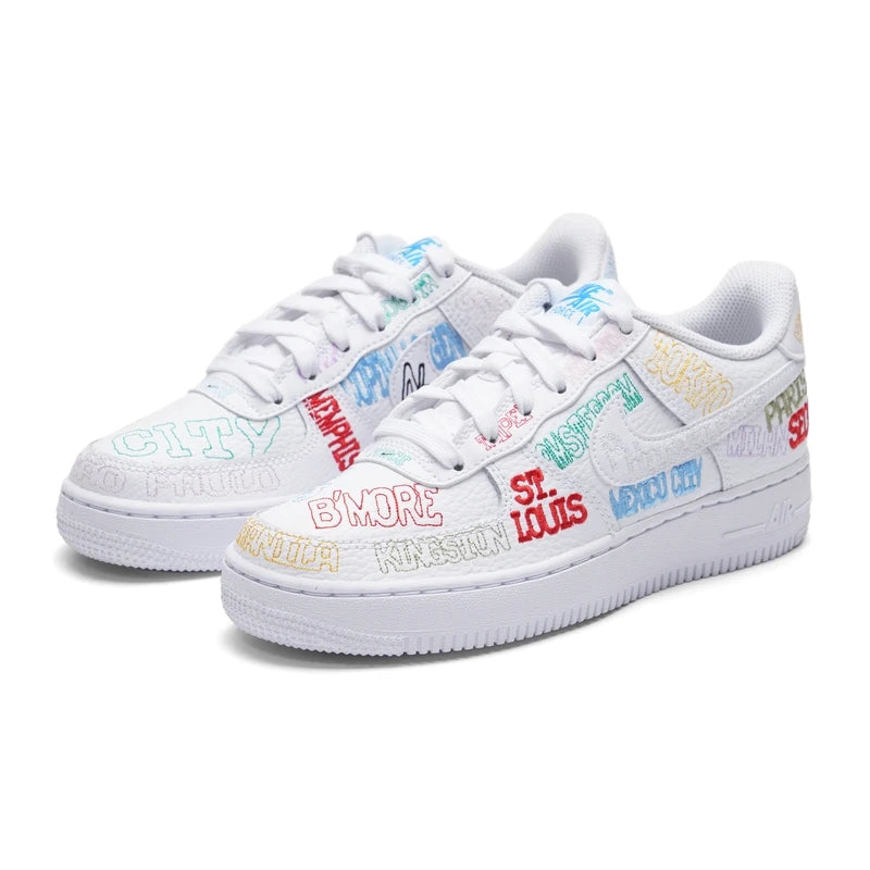 Nike Chaussures pour femmes Ir Force 1 (Gs) Chaussures de sport décontractées Baskets basses Io9739-100