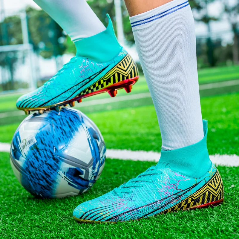 Chaussures de football cloutées pour hommes et femmes, chaussures de football, chaussures d'entraînement de football en plein air, offre spéciale