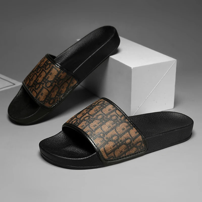 Sandales d'extérieur, sabots, tongs de plage, tongs d'été pour hommes, tongs de mode, pantoufles d'intérieur, chaussures de salle de bain, tongs confortables et douces