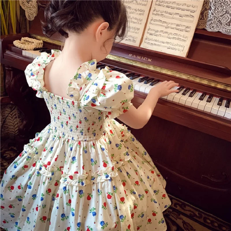 Robes pour filles, nouveaux styles d'été, vêtements pour enfants, vêtements d'été, robes d'été à la mode pour filles, jupes fleuries