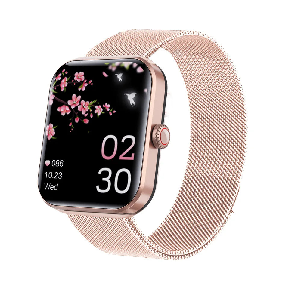 Montres intelligentes pour femmes, nouvelle mode, appels Bluetooth, écran tactile complet, étanche, moniteur d'activité physique, montres intelligentes pour hommes