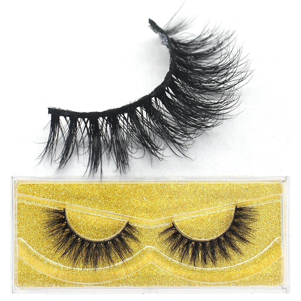 FOXESJI cils 3D vison cils populaire naturel long moelleux dramatique Extension de cils maquillage cils complet faux cils