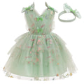 Robes tutu à volants en tulle pour petites filles, motif papillon et fleurs, pour anniversaire, mariage, fête, baptême, séance photo, Vestidos