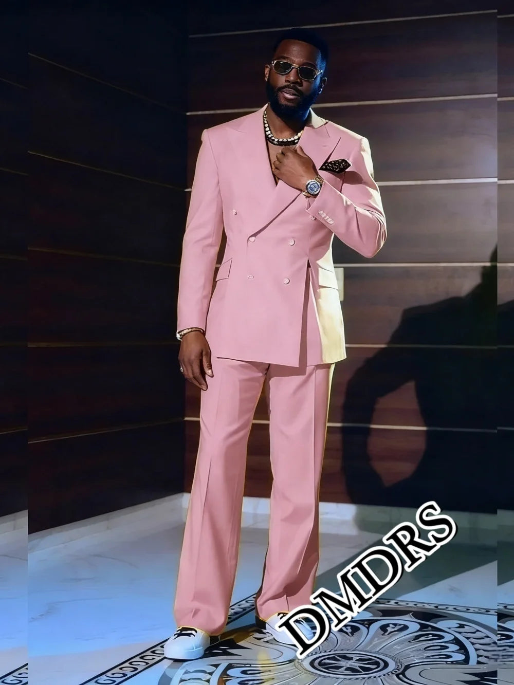 Ensemble de costume rose élégant pour hommes 2 pièces pour mariage ensemble de costume formel pour hommes d'affaires ensemble de costume élégant pour hommes de bureau