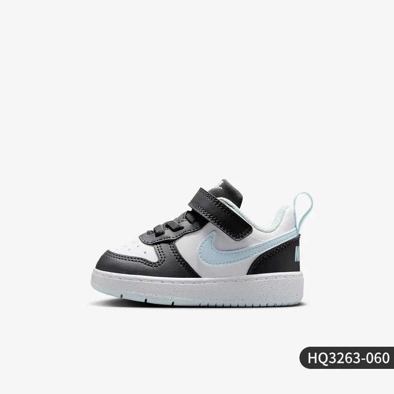 Nike véritable COURT bébé Velcro sport décontracté chaussures de planche légères HQ3263-060