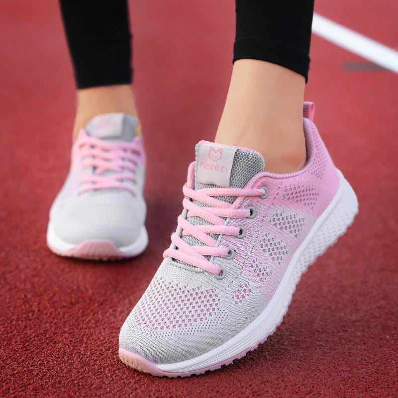 Femmes chaussures de Sport mode plate-forme baskets dames printemps été chaussures plates chaussures de course pour femmes chaussures décontractées maille Jogging Tennis