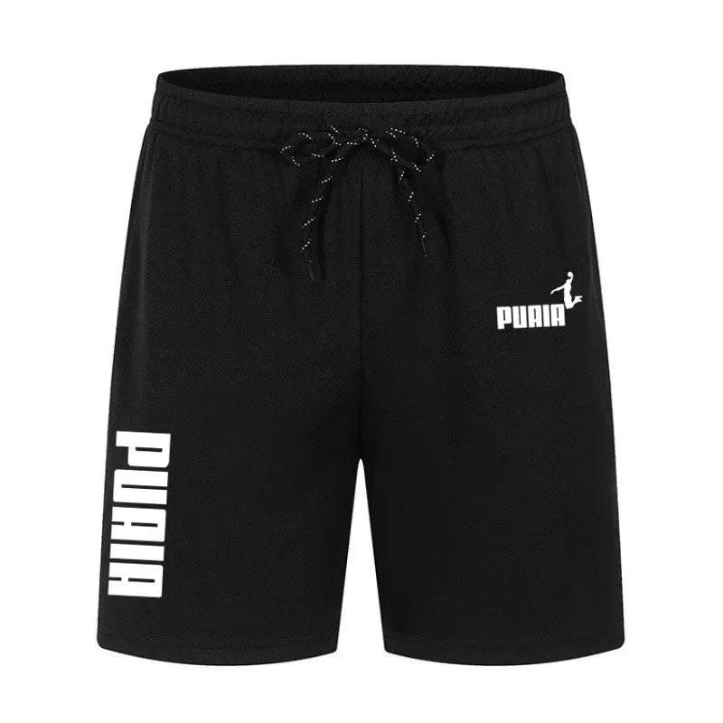 Shorts d'été 2026 pour hommes – Nouveaux shorts de sport décontractés en polyester respirant avec cordon élastique pour le basketball et la course à pied