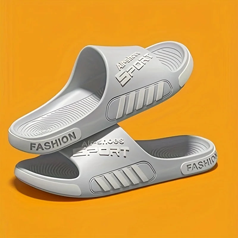 Pantoufles d'extérieur de Style Sport pour hommes, antidérapantes, légères, pour la maison et la plage, chaussures confortables pour usage extérieur