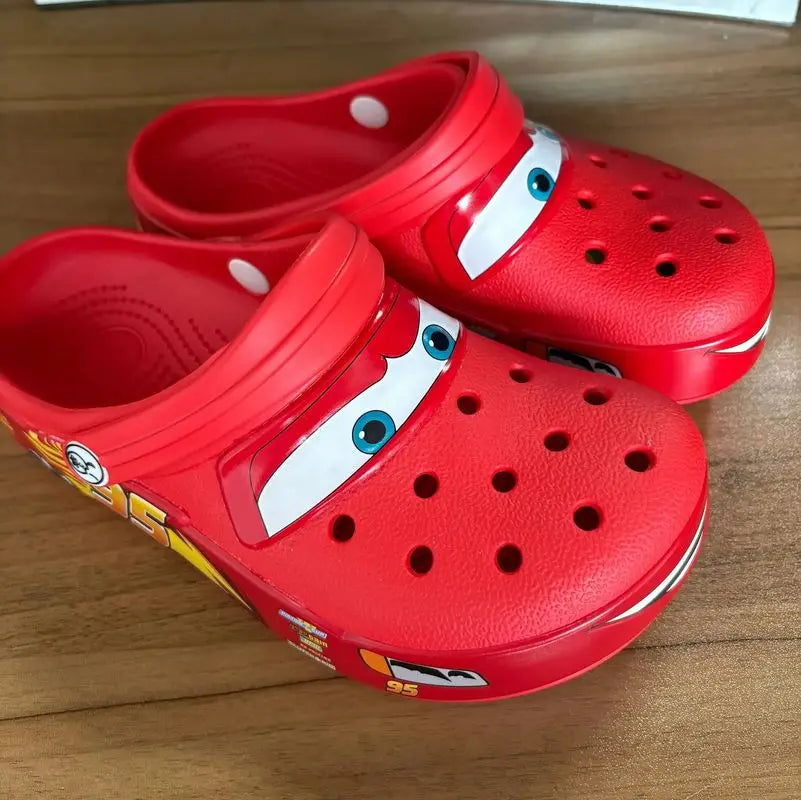 Sandales de plage décontractées pour adultes Mcqueen Cartoon 2026 - Sandales d'extérieur imperméables en EVA avec trous respirants