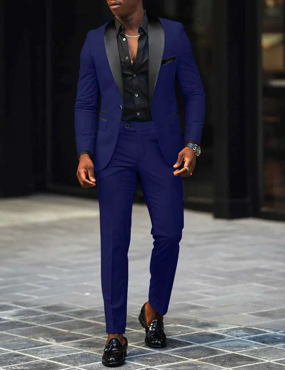 Veste de costume deux pièces décontractée pour hommes, nouvelle mode Business, confortable et respirant, coupe cintrée, fente latérale, bouton unique + pantalon