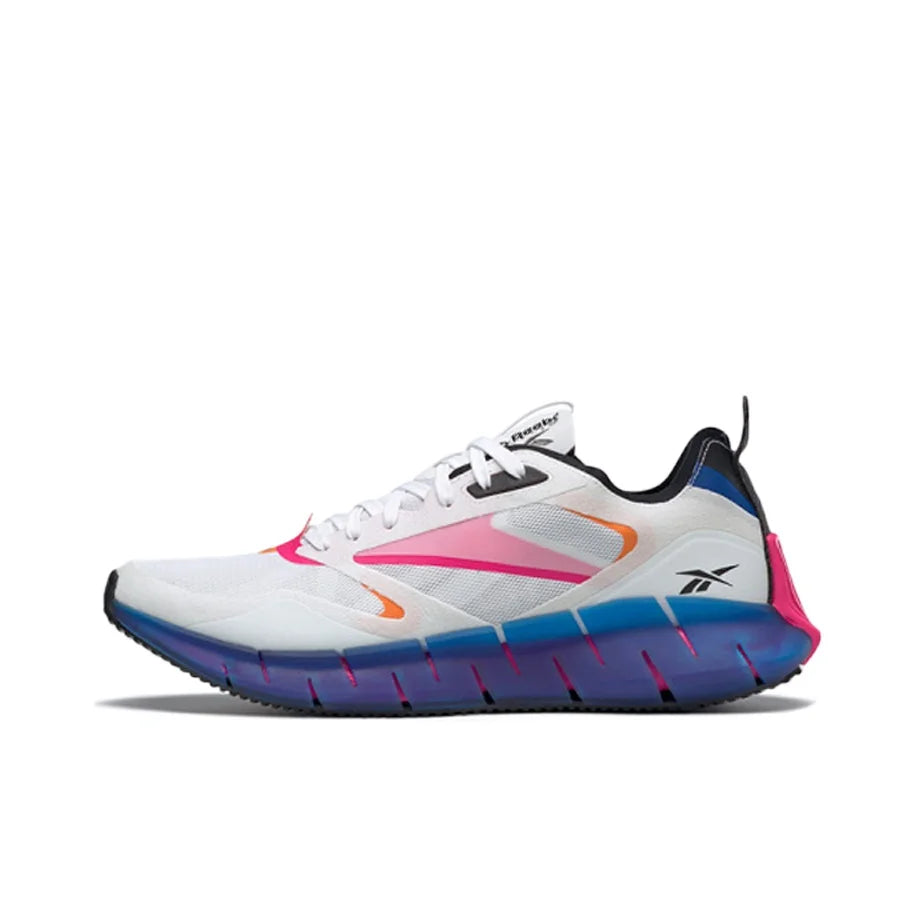 Reebok Zig Kinetica Chaussures de course unisexes basses blanc rose