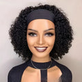 Perruque Brésilienne Naturelle Remy Crépue Bouclée, Cheveux Courts, Faite à la Machine, pour Femme Noire