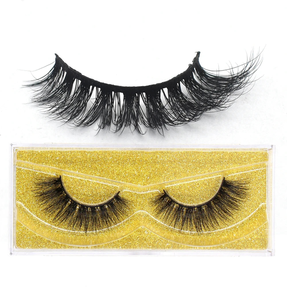 FOXESJI cils 3D vison cils populaire naturel long moelleux dramatique Extension de cils maquillage cils complet faux cils