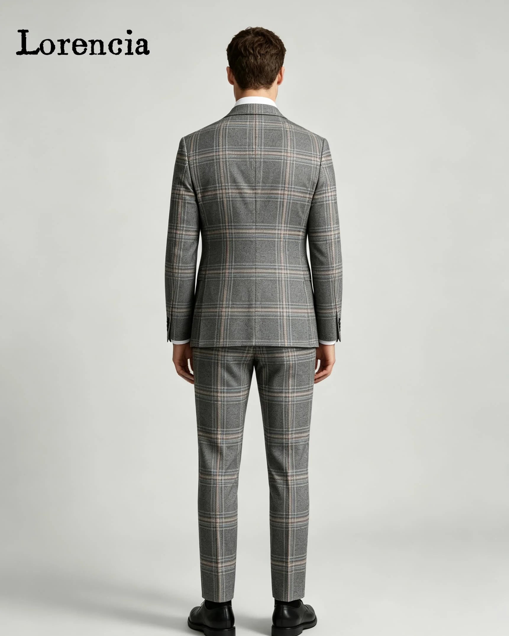 Costumes pour hommes à carreaux tendance, coupe ajustée, style vintage, formels, pour marié, mariage, smoking, ensembles 2 pièces, blazers pour homme, tenue de soirée, terno masculino