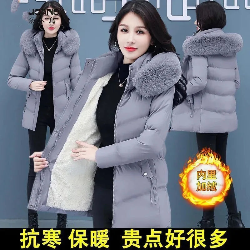 Veste rembourrée en coton pour fille, manteau mi-long, résistant au froid et au chaud, vêtements d'hiver, nouvelle collection 2023