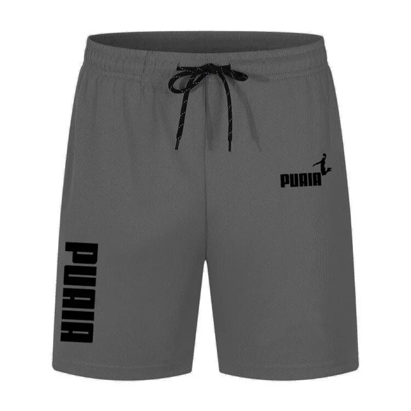 Shorts d'été 2026 pour hommes – Nouveaux shorts de sport décontractés en polyester respirant avec cordon élastique pour le basketball et la course à pied