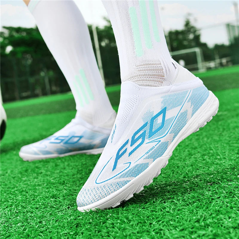 Chaussures de football pour hommes et femmes, crampons FG/TF, bottes de football originales professionnelles, pour entraînement sur gazon et en salle, baskets unisexes antidérapantes