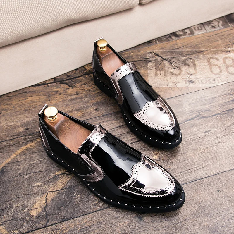 Taille 38-48 classique hommes mocassins hommes décontracté confortable à la mode petites chaussures en cuir européen américain élégant marque chaussures