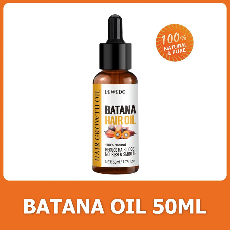 Lewedo Naturals huile de Batana croissance rapide des cheveux pour hommes femmes huile de Batana Pure nourrir les cheveux brillants soins capillaires sains Anti perte de cheveux