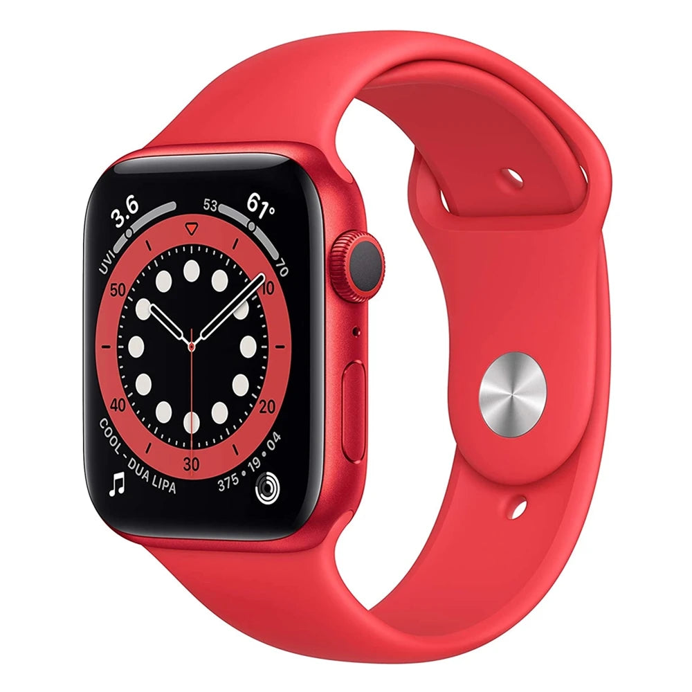 Apple Watch Series 6 40 mm / 44 mm Boîtier en aluminium Apple Watch S6 avec bracelet de sport iOS SmartWatch (renouvelé)