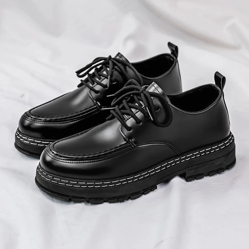 Mocassins décontractés pour hommes, chaussures habillées noires à la mode, chaussures formelles élégantes, confortables à enfiler