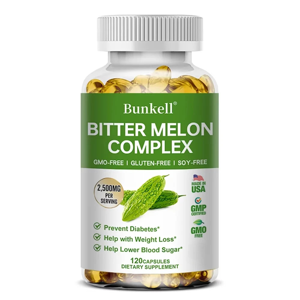 Extrait de melon amer - Aide à l'équilibre la glycémie et les lipides sanguins, favorise la santé métabolique globale, la gestion du poids,