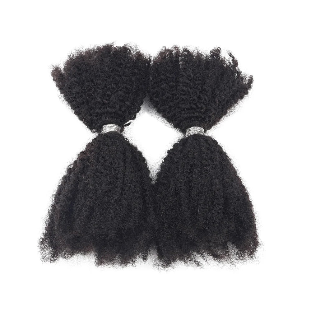 Cheveux humains afro crépus en vrac pour tressage, doux, types 4B 4C, pour locs, extensions de dreadlocks, cheveux humains à tresser