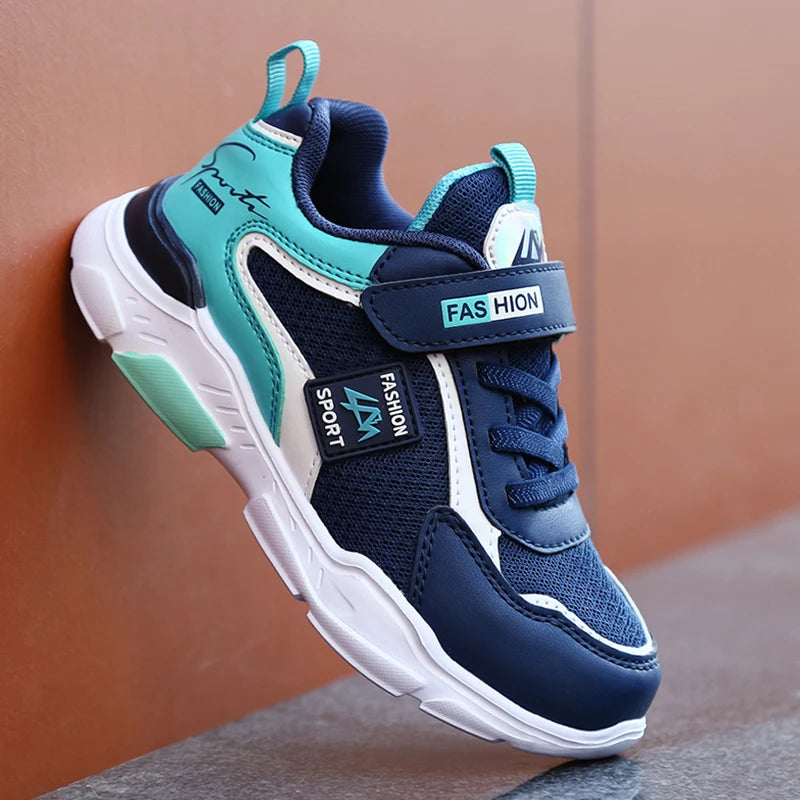 Baskets en maille respirante pour enfants, chaussures de sport décontractées pour enfants, chaussures de course d'école pour garçons et filles, crochet et boucle pour enfants, été