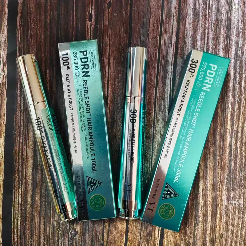 Ampoule capillaire coréenne VT PDRN Reedle Shot 100ml, Ampoule de croissance capillaire microcristalline 15ml, Traitement nourrissant du cuir chevelu, Soin capillaire