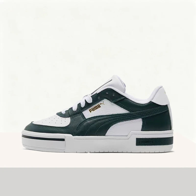 Baskets basses Puma Ca Pro Classic blanches premium, confortables, résistantes à l'usure et polyvalentes, unisexes, blanches et vertes 380190-09