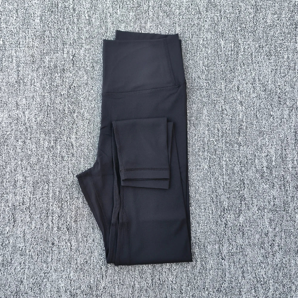 Legging de Yoga taille haute pour femmes, couleur unie, grande taille, pantalon de Sport, entraînement complet, jogging25, poche interne athlétique douce, 2.0