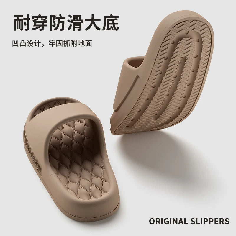 Pantoufles d'été tendance pour hommes, nouvelles sandales nuage à semelle souple et antidérapante pour la maison, la plage, l'intérieur et l'extérieur