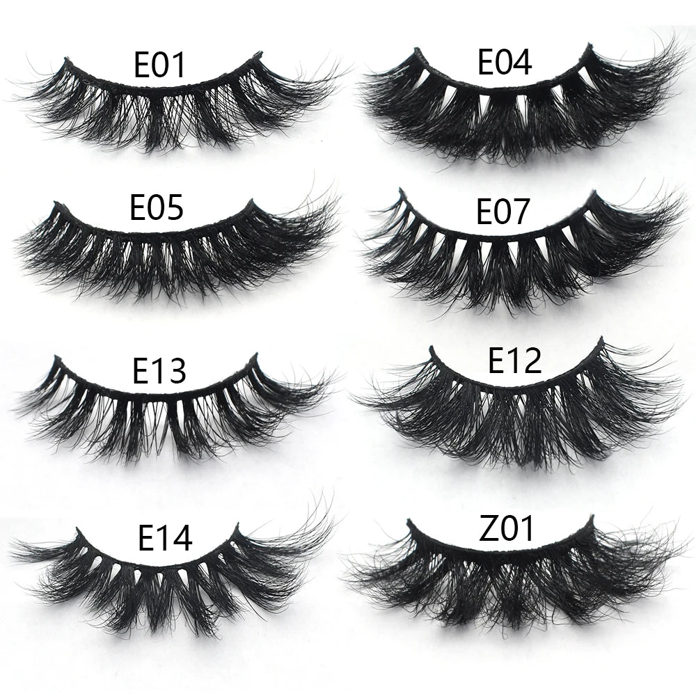 FOXESJI cils 3D vison cils populaire naturel long moelleux dramatique Extension de cils maquillage cils complet faux cils