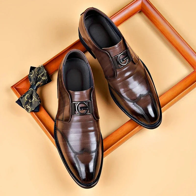 Hommes d'affaires chaussures en cuir verni homme richelieu chaussures pour homme robe chaussure mocassins bout pointu mâle mocassins grande taille chaussures pour hommes