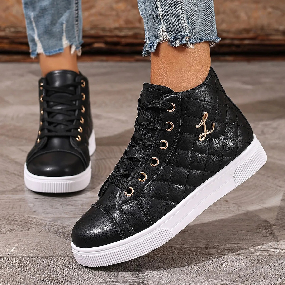 Chaussures confortables à la mode pour femmes, chaussures de sport et de loisirs élégantes à tête ronde, couleur unie, nouvelle collection printemps et automne