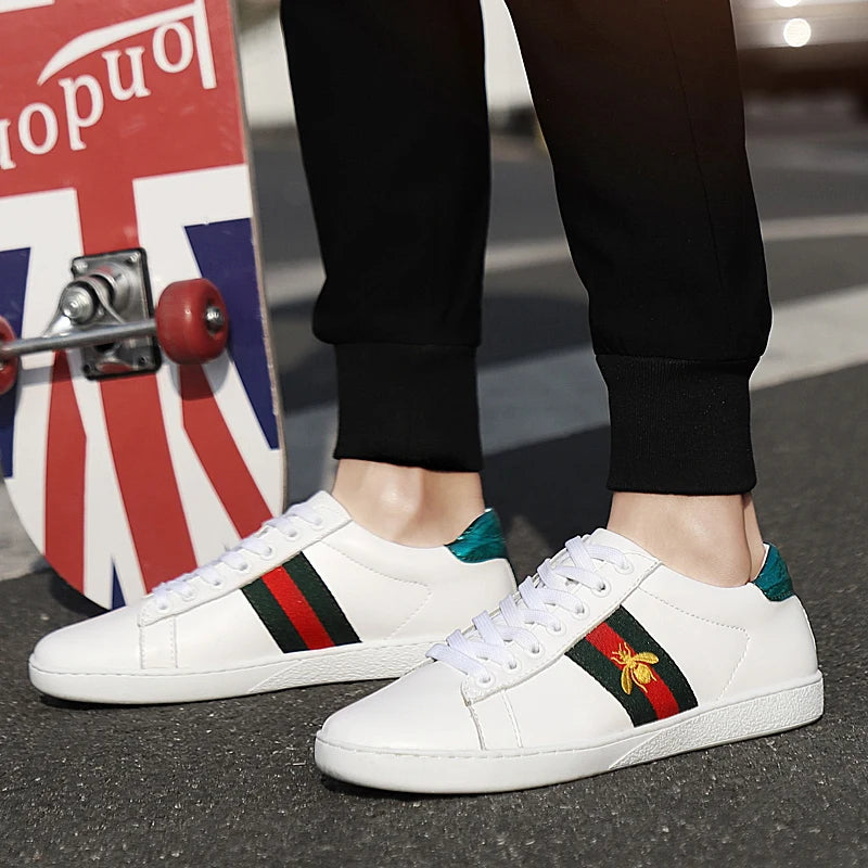 Baskets décontractées grande taille 43 44 pour femmes et hommes, chaussures de planche de luxe de styliste, chaussures de sport à plateforme accrue en croûte de cuir, à la mode