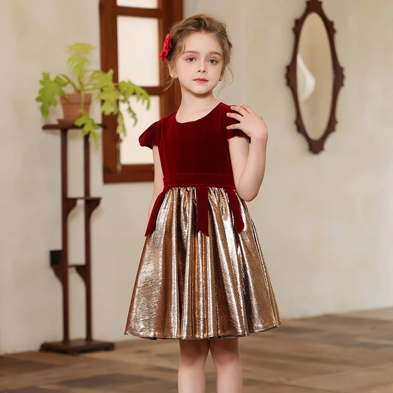 Tween Girl – robe de soirée de luxe pour bal de promo, vêtements fantaisie pour enfants, vêtements de spectacle de Concert de mariage, Costume de carnaval de princesse française pour enfants