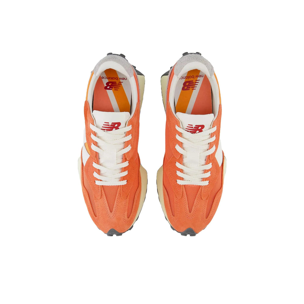 New Balance NB 327 Mesh Low top Casual City Commuting Running Shoes Unisex Orange Blanc